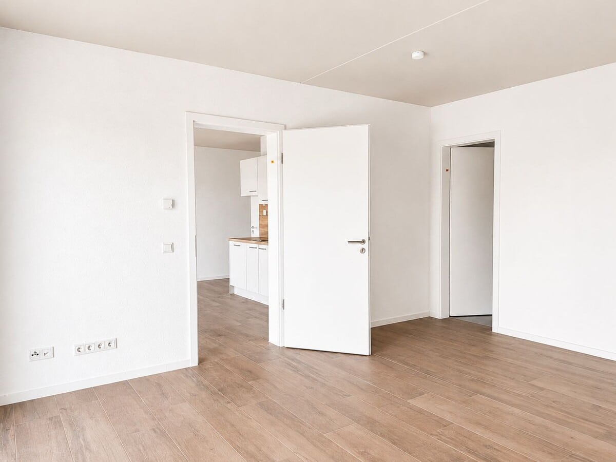 Beispiel 2 Z. Apartment Schlafzimmer mit Abstellraum