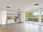 Gemeinschaftsraum mit Küche und Balkon